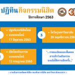 ปฏิทินกิจกรรมนิสิต มหาวิทยาลัยนเรศวร ประจำปีการศึกษา 2563